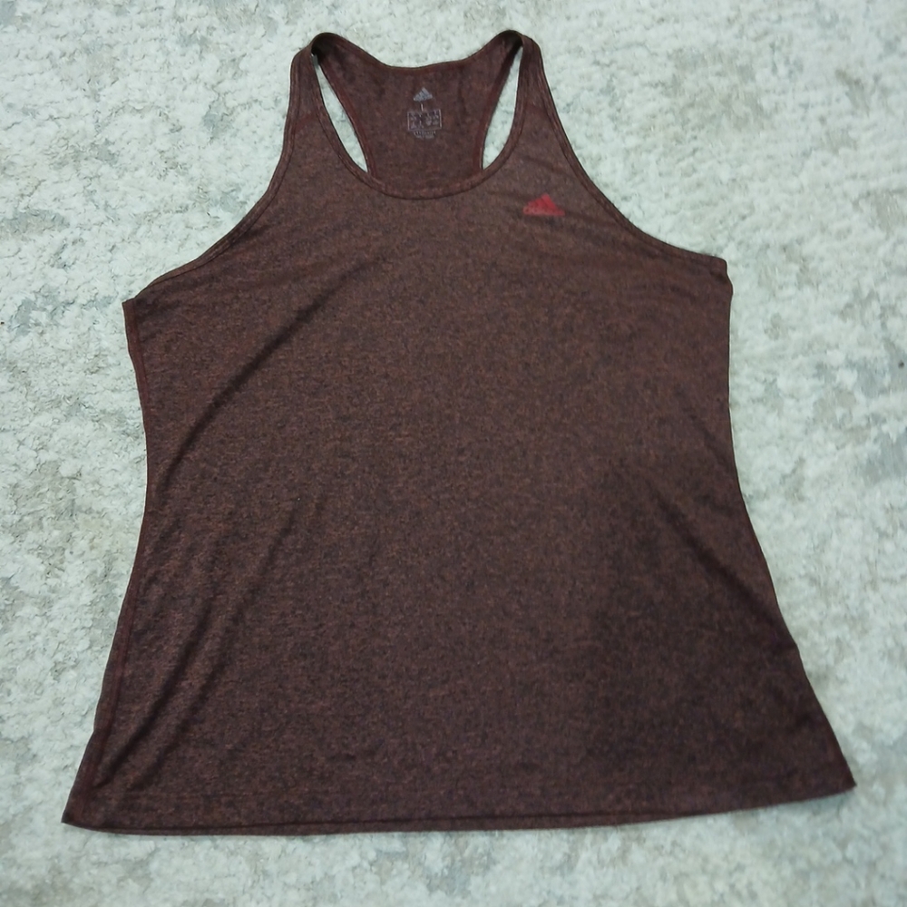 Adidas Women's Maroon Workout Tank Top ~ Size L